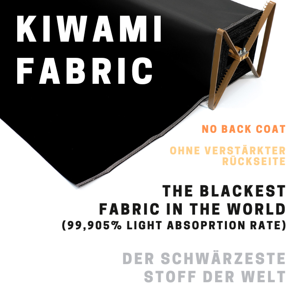 Musou Black FABRIC KIWAMI (Ultraschwarzer Stoff - ohne verstärkte Rückseite)